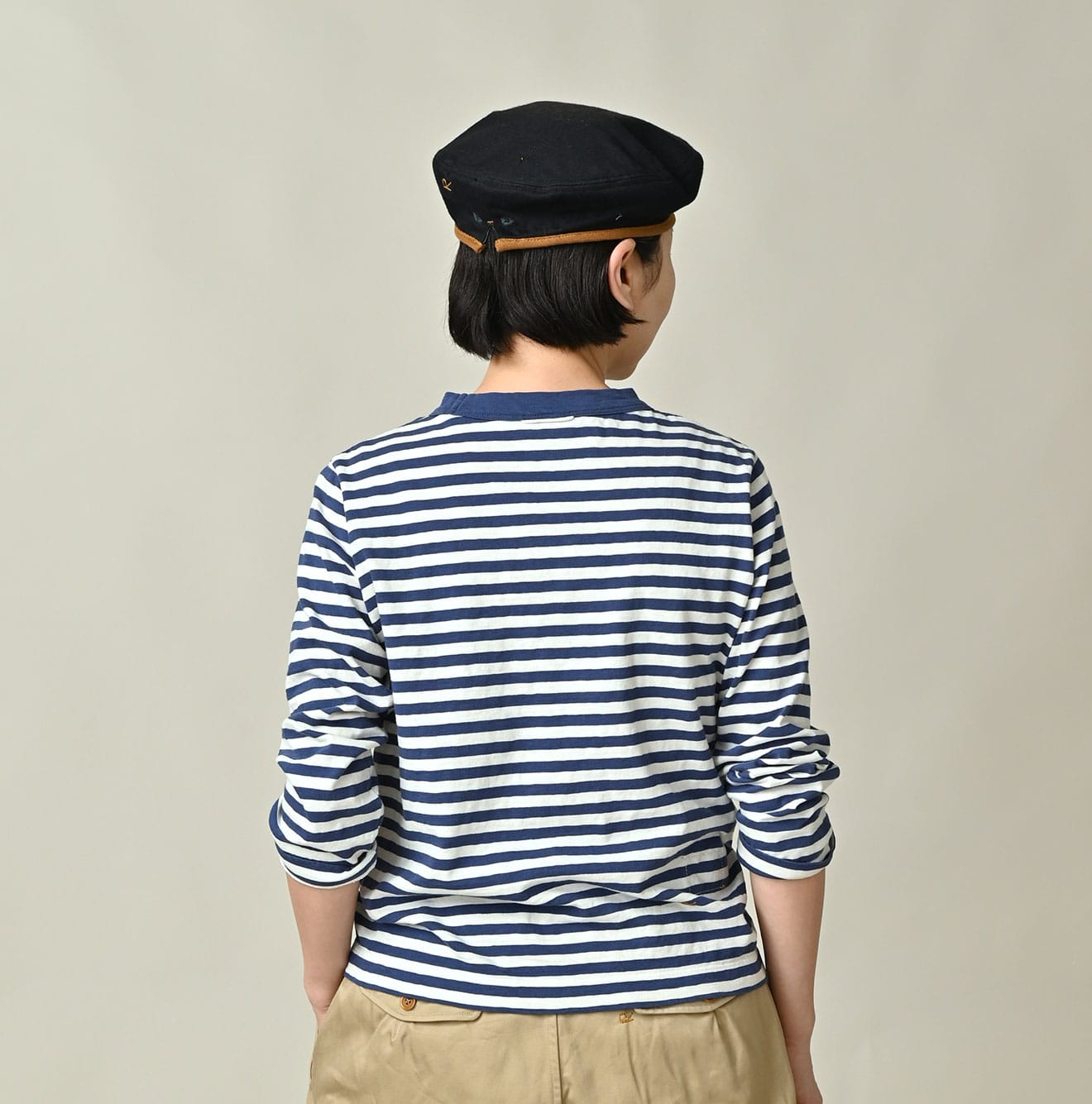 45R Stripe Square Print T-shirt