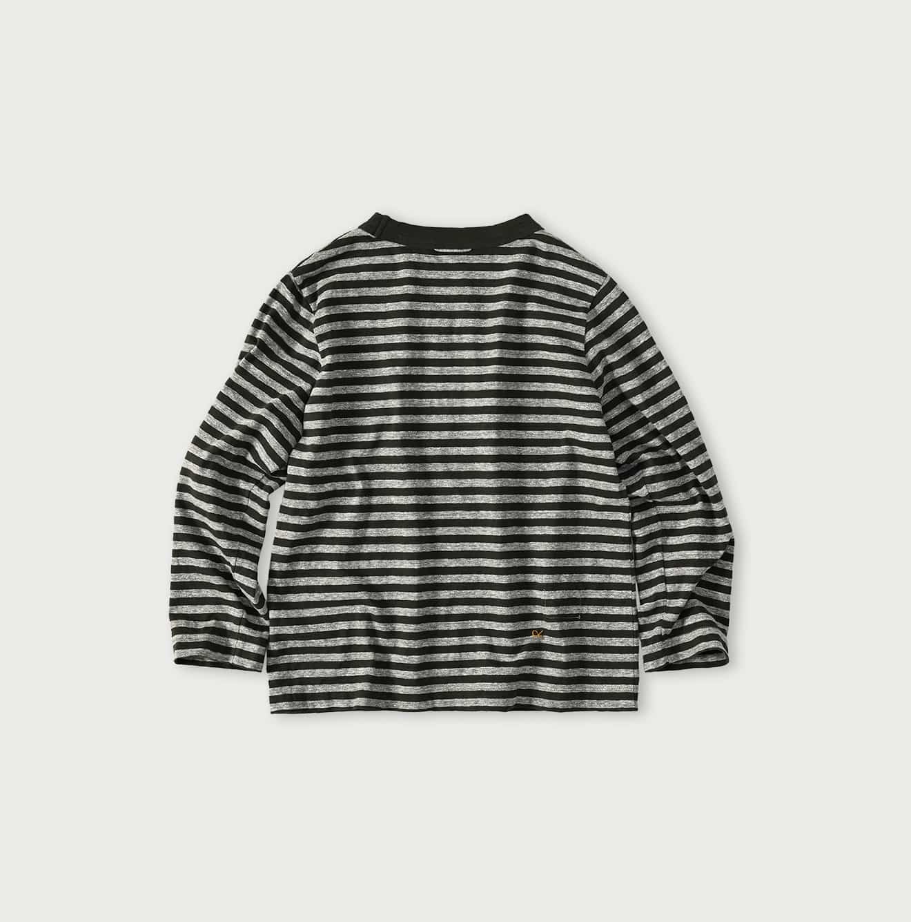 45R Stripe Square Print T-shirt (Top-dyed)