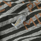 45R Stripe Square Print T-shirt (Top-dyed)