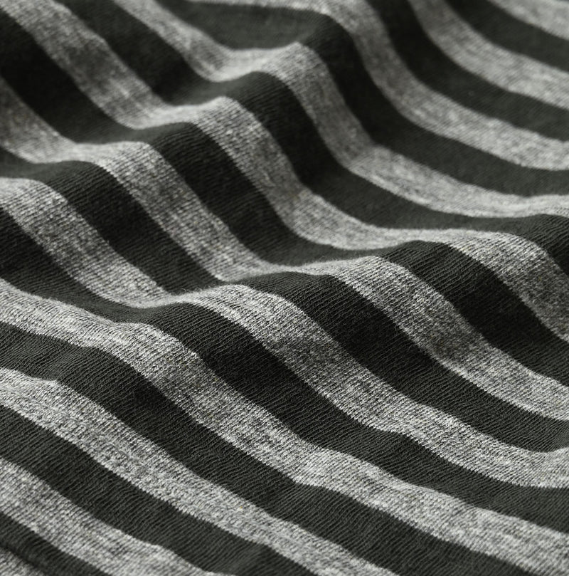 45R Stripe Square Print T-shirt (Top-dyed)