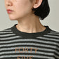 45R Stripe Square Print T-shirt (Top-dyed)