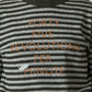 45R Stripe Square Print T-shirt (Top-dyed)