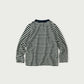 45R Indigo Stripe Square Print T-shirt