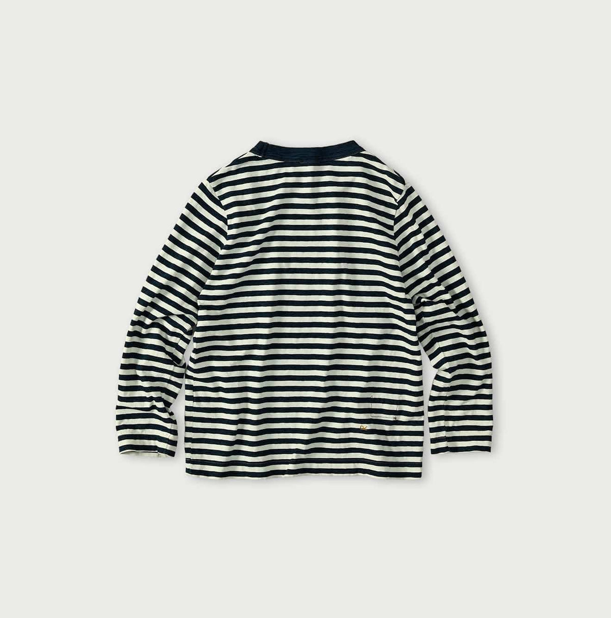 45R Indigo Stripe Square Print T-shirt