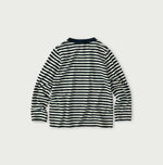 45R Indigo Stripe Square Print T-shirt