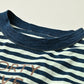 45R Indigo Stripe Square Print T-shirt
