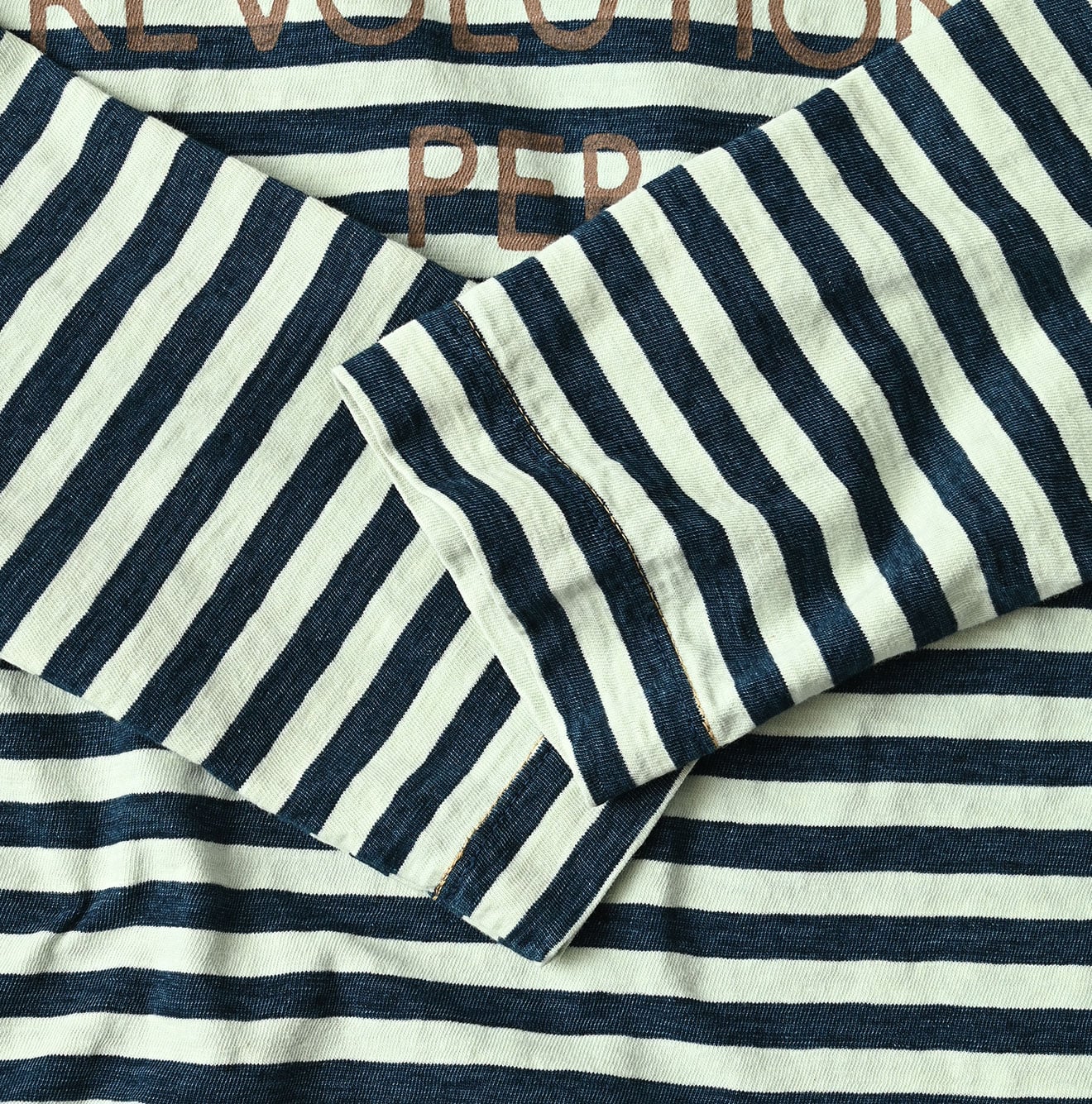 45R Indigo Stripe Square Print T-shirt - Image 12