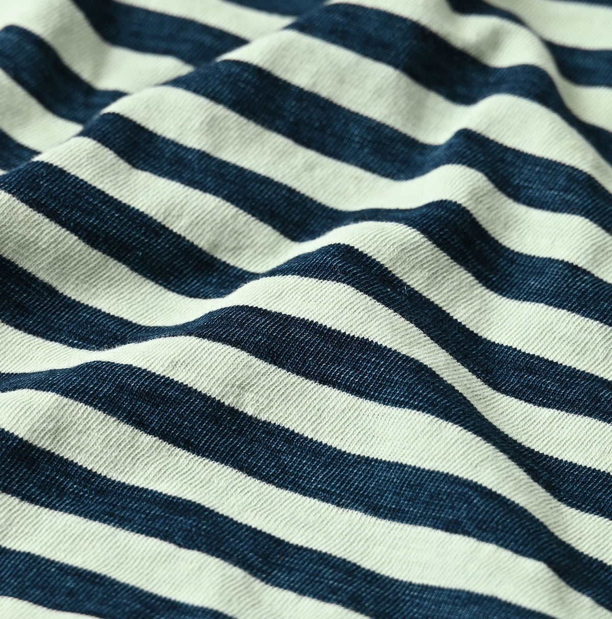 45R Indigo Stripe Square Print T-shirt