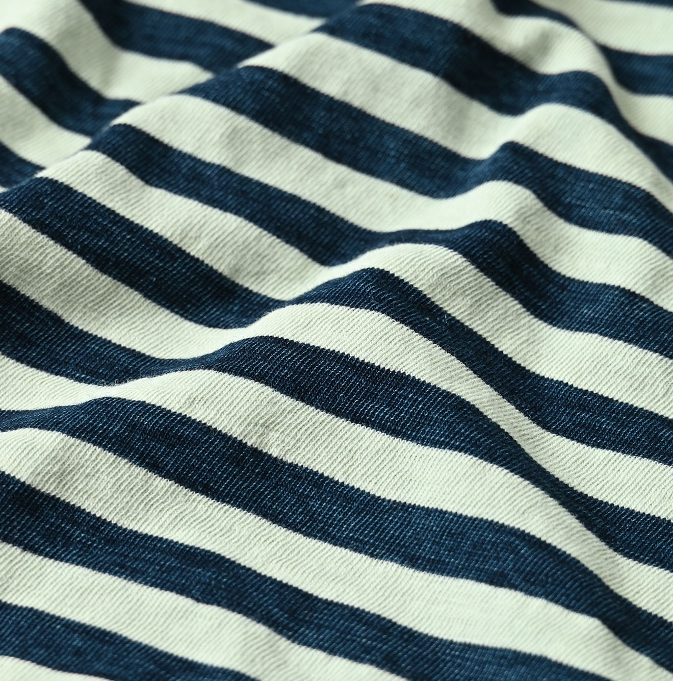45R Indigo Stripe Square Print T-shirt