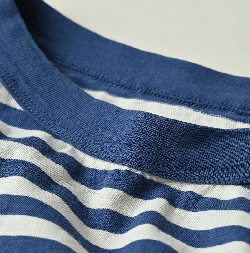 45R Stripe Flamingway Big Slit T-shirt