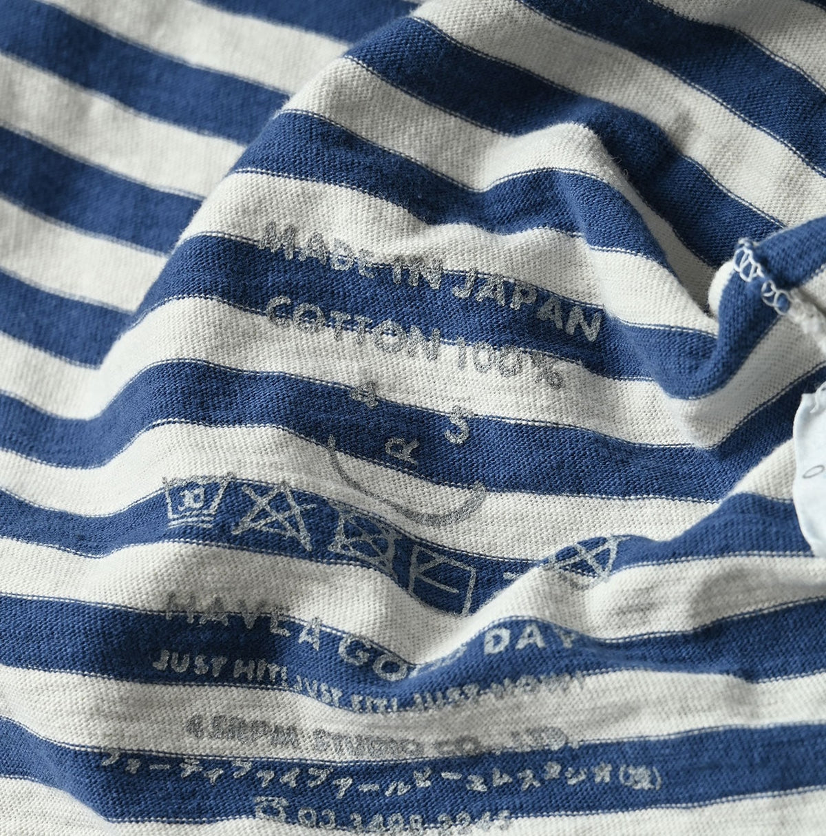 45R Stripe Flamingway Big Slit T-shirt