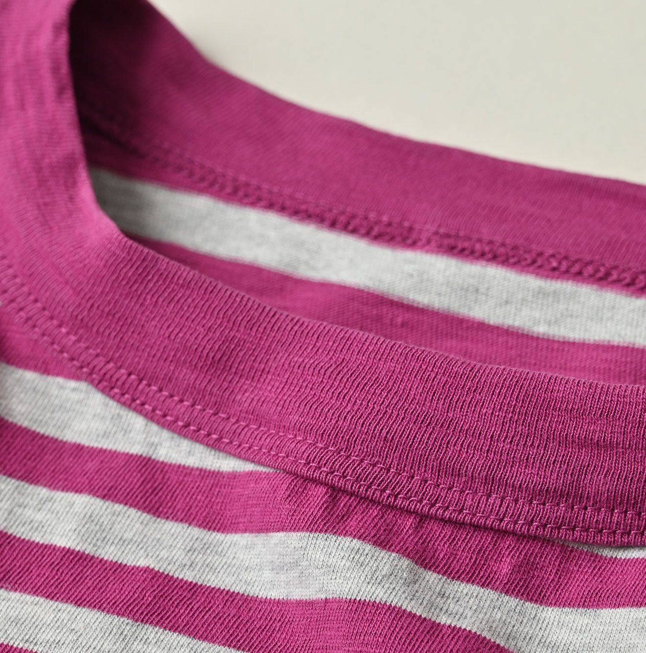 Stripe Flamingway Big Slit T-shirt (Top-dyed) | 45R Official