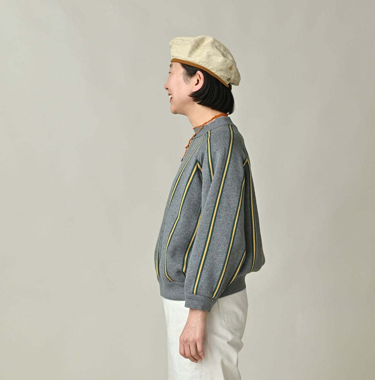 45R Regimental Stripe Dolman Top