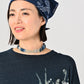 45R Indigo Gauze Tenjiku Plum Warbler T-shirt