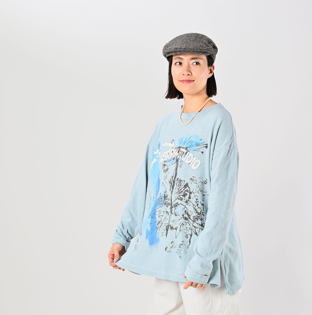 Gauze Tenjiku Margaret T-shirt - 45R by 45rpm studio