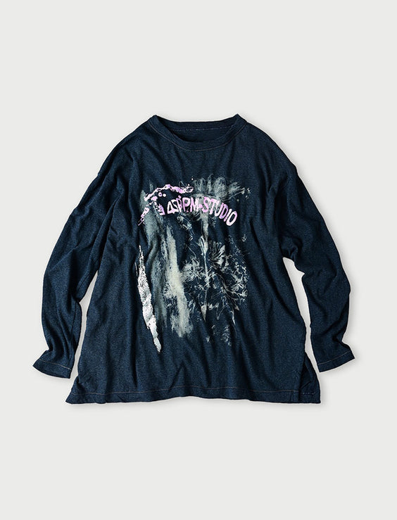 Indigo Gauze Tenjiku Margaret T-shirt