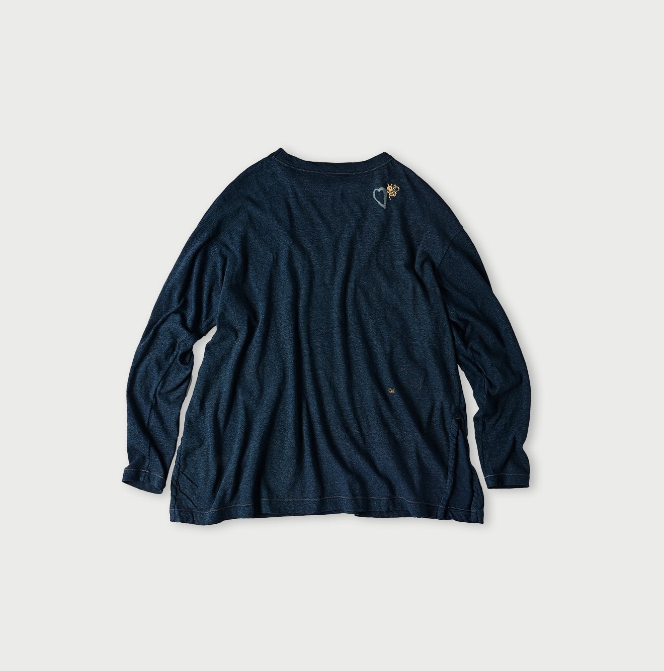 45R Indigo Gauze Tenjiku Margaret T-shirt