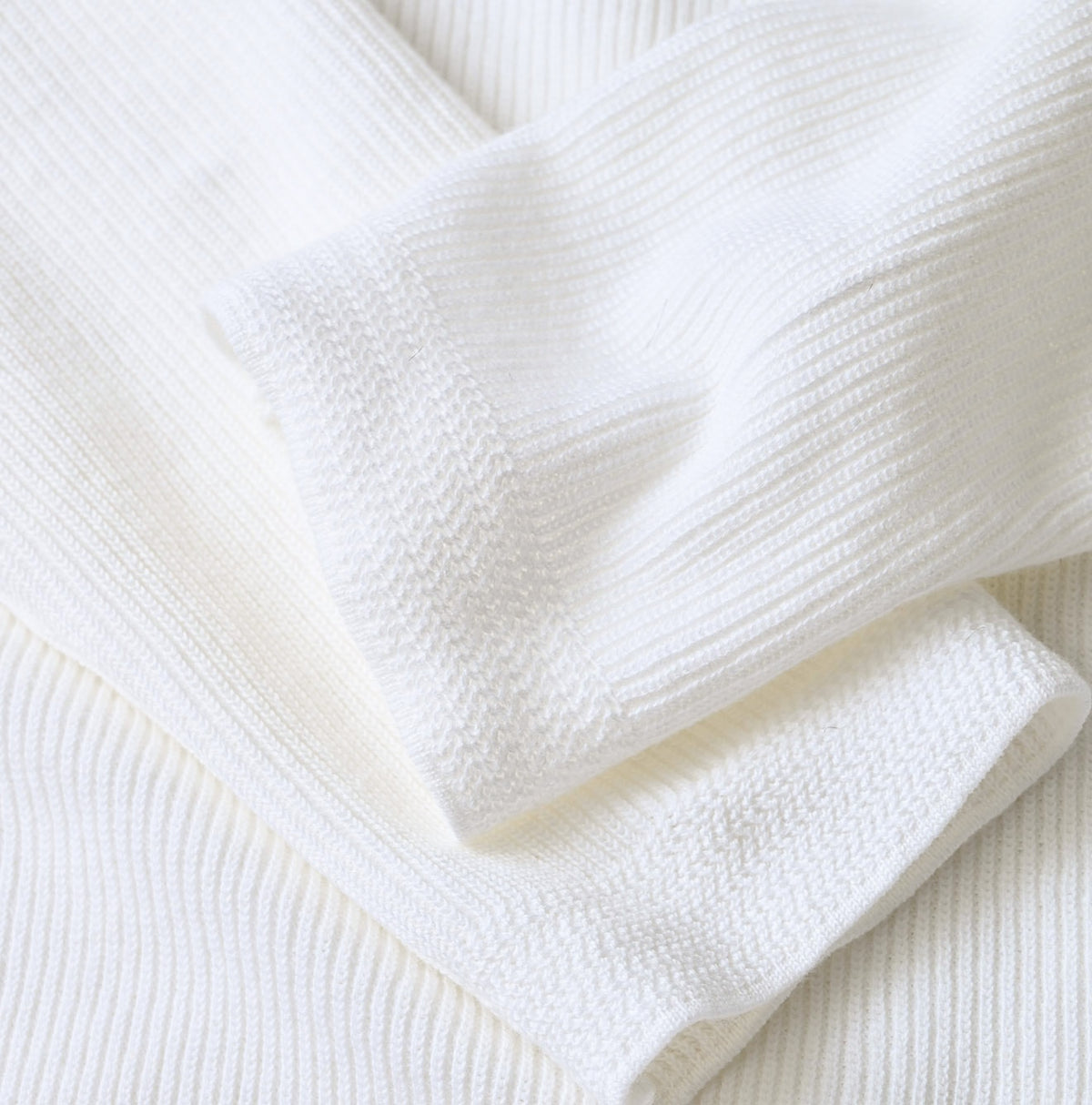 Rib Knit-sewn Henley