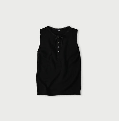 Rib Knit-sewn Camisole