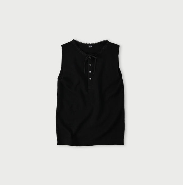 Rib Knit-sewn Camisole