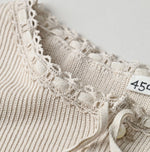 Rib Knit-sewn Camisole