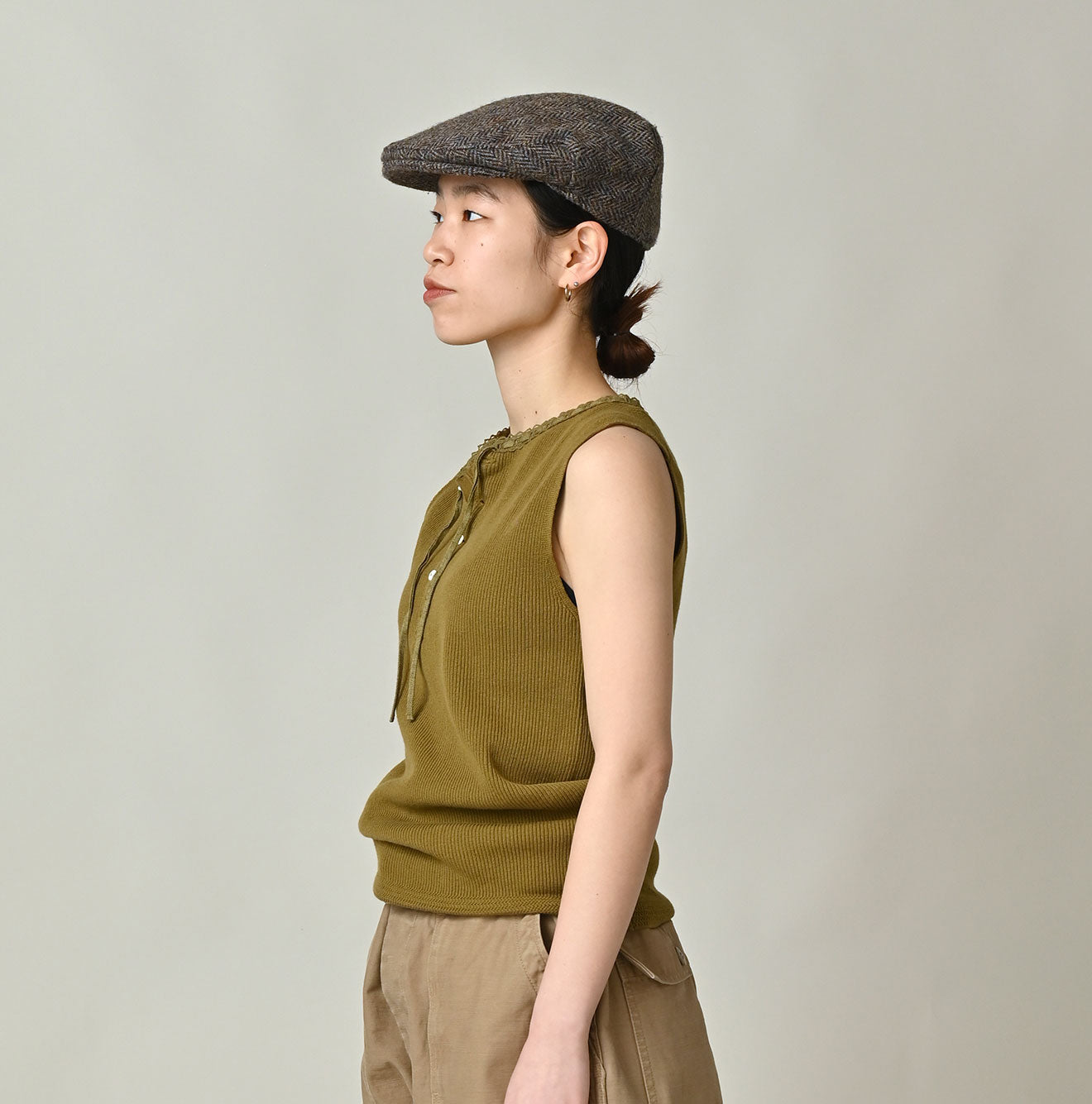 Rib Knit-sewn Camisole - Image 8