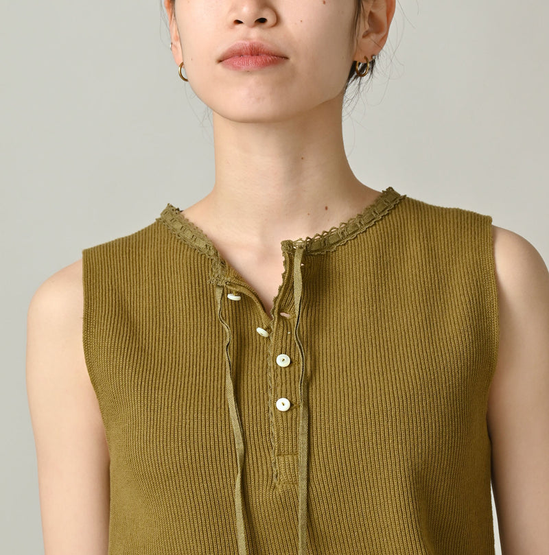 Rib Knit-sewn Camisole - Image 10