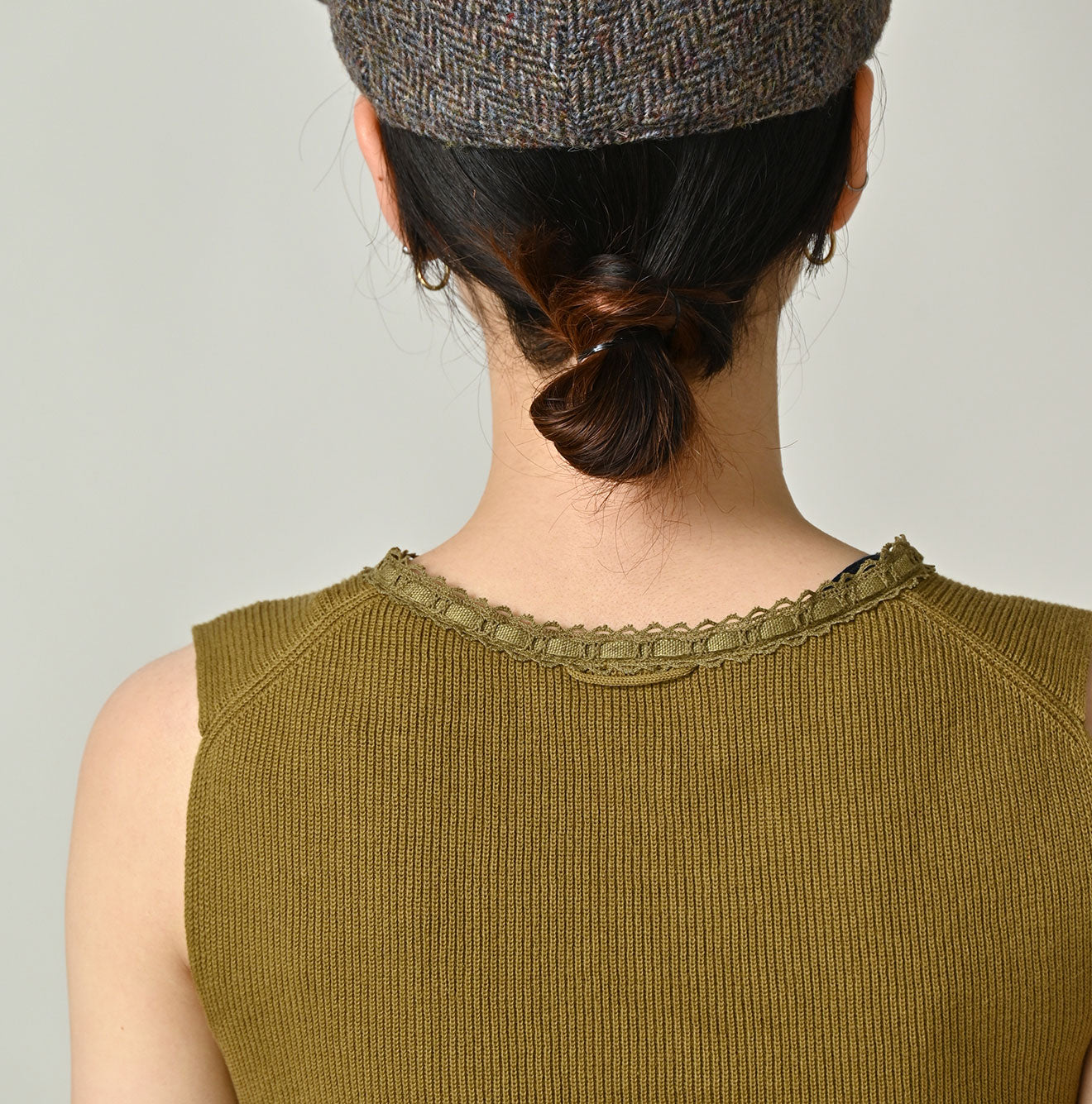 Rib Knit-sewn Camisole