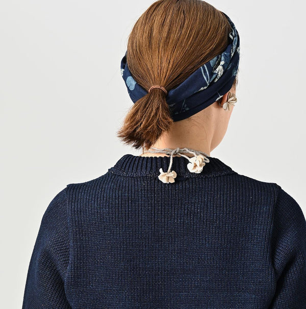 Indigo Puff Sleeve Sweater - 45R by 45rpm studio