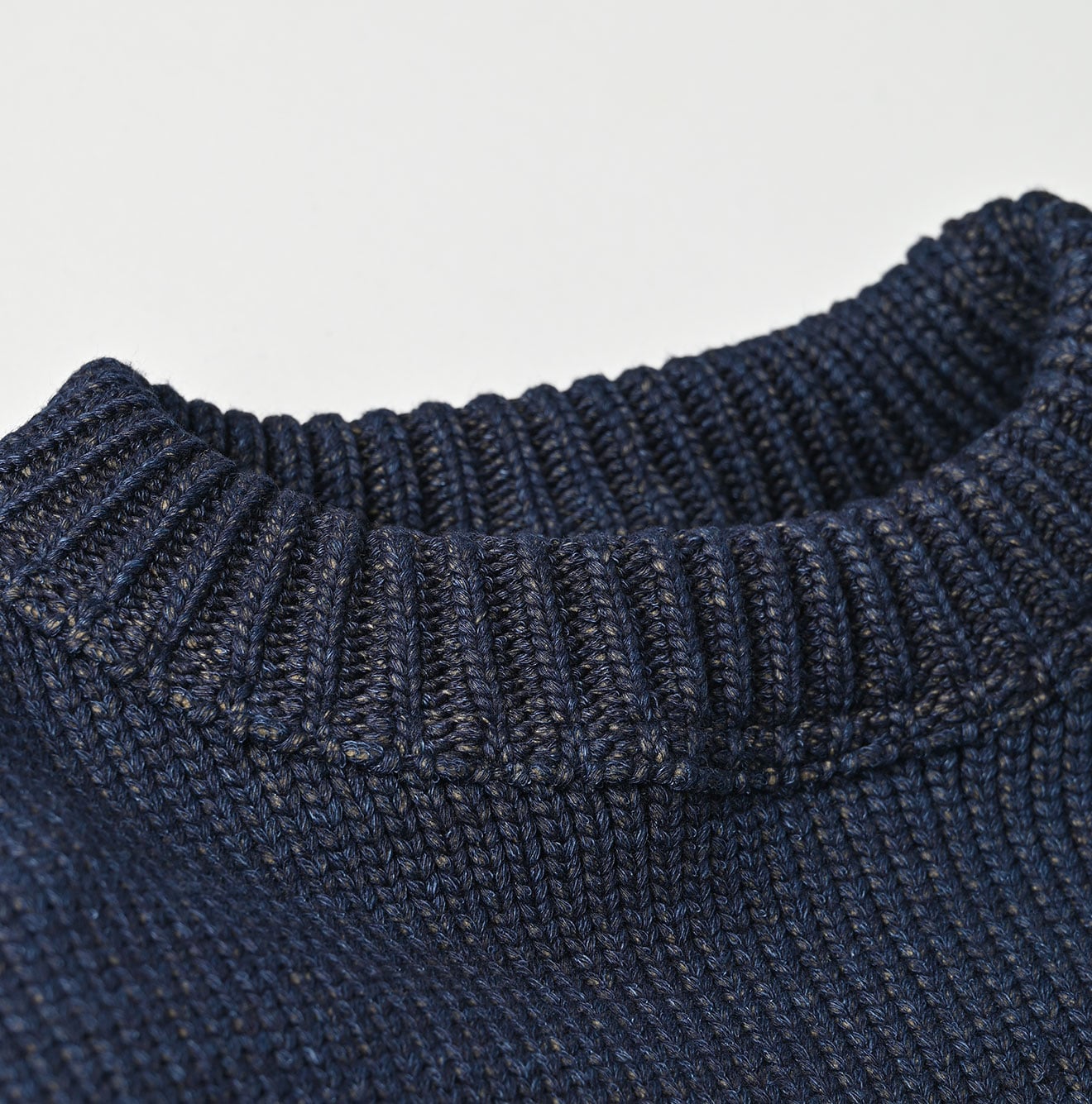 45R Indigo Puff Sleeve Sweater