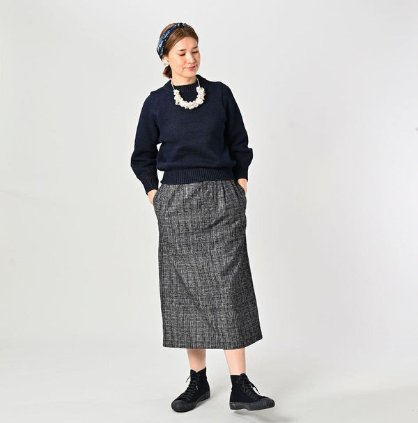 Indigo Puff Sleeve Sweater - 45R by 45rpm studio