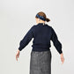 45R Indigo Puff Sleeve Sweater