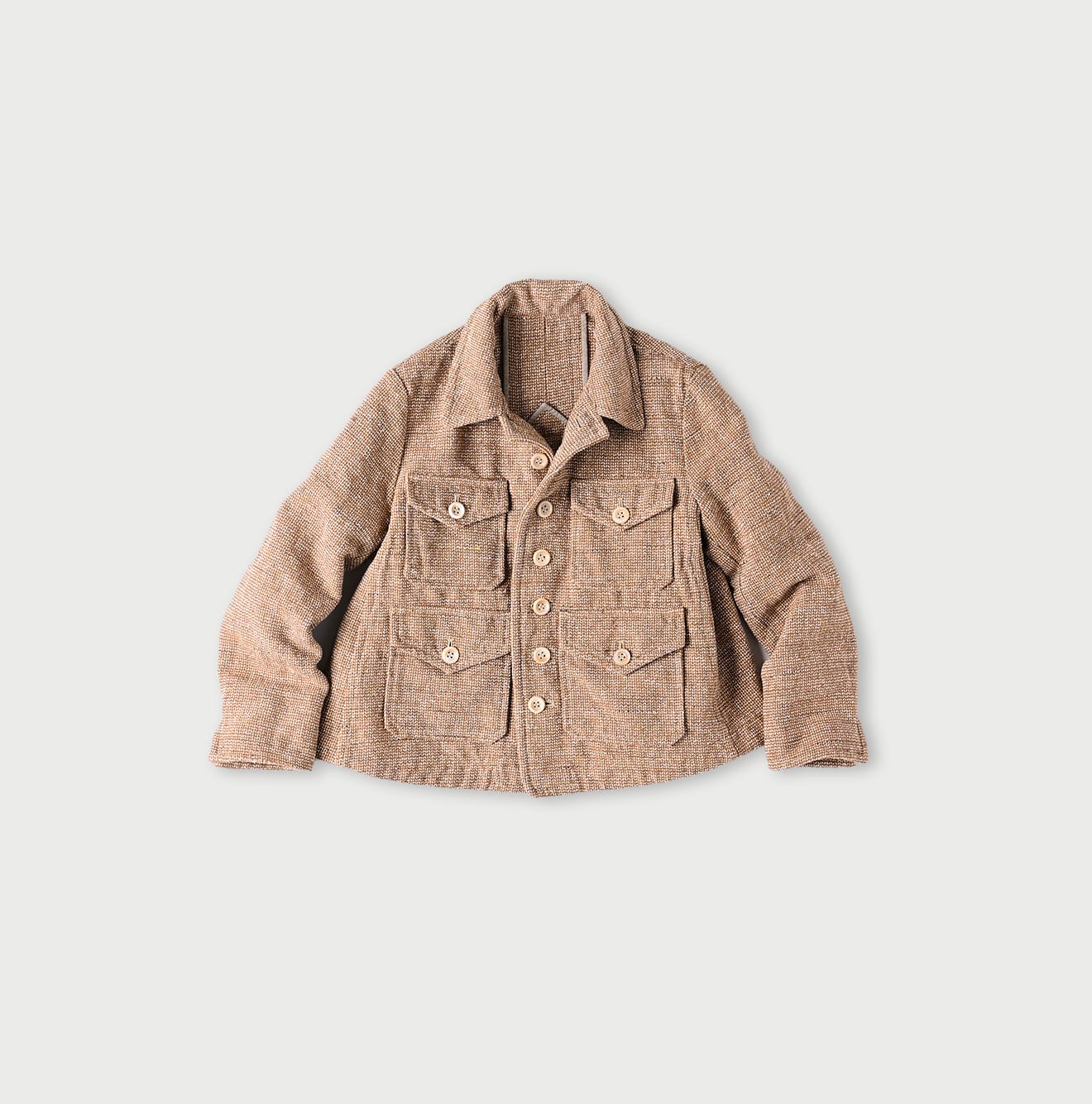 Cotton Linen Tweed Annie 4pocket Jacket