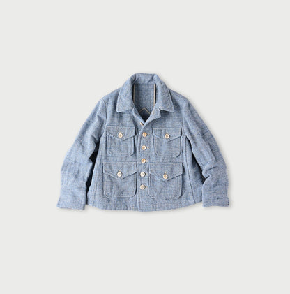 Cotton Linen Tweed Annie 4pocket Jacket - 45R by 45rpm studio