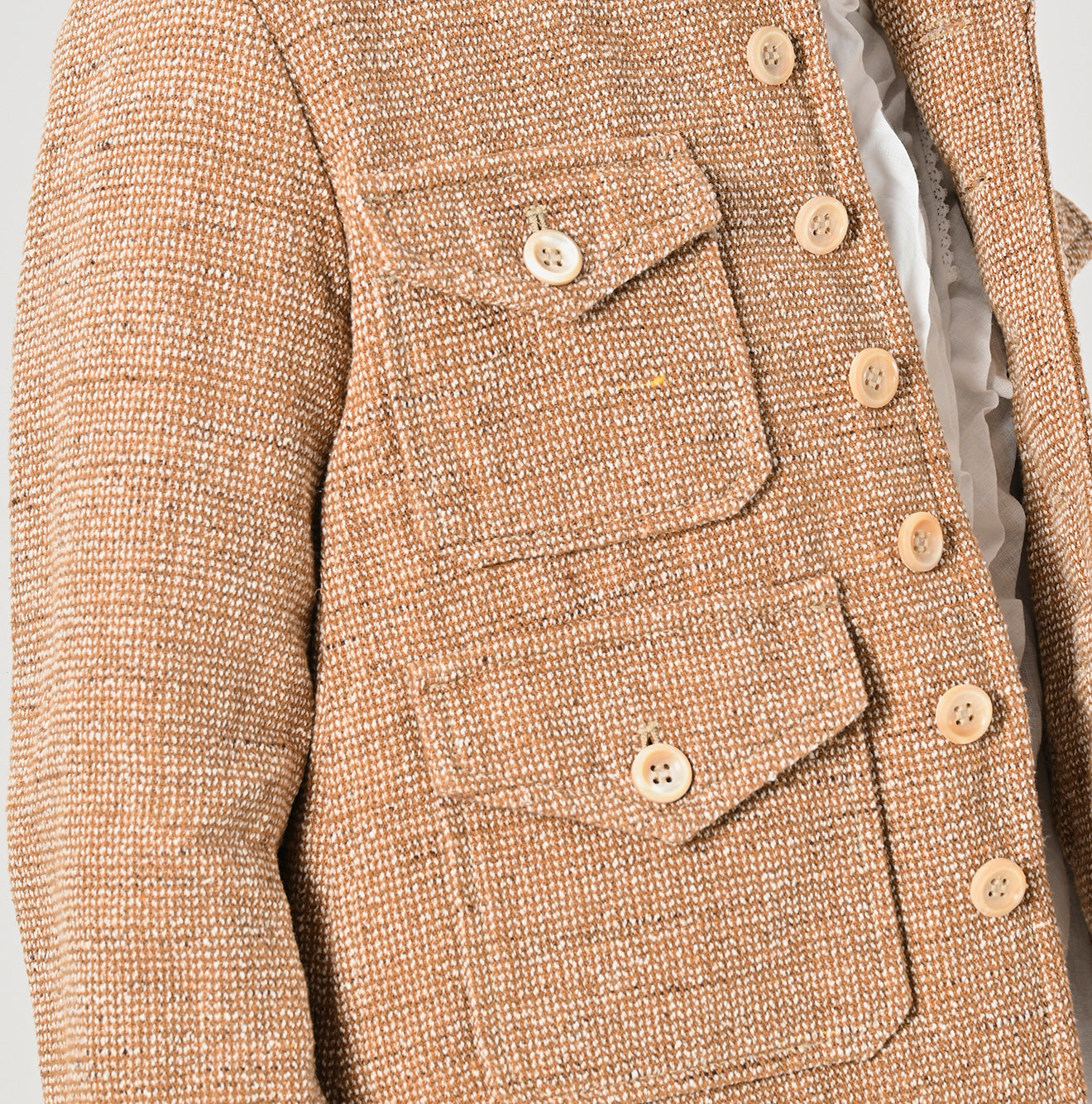 45R Cotton Linen Tweed Annie 4pocket Jacket