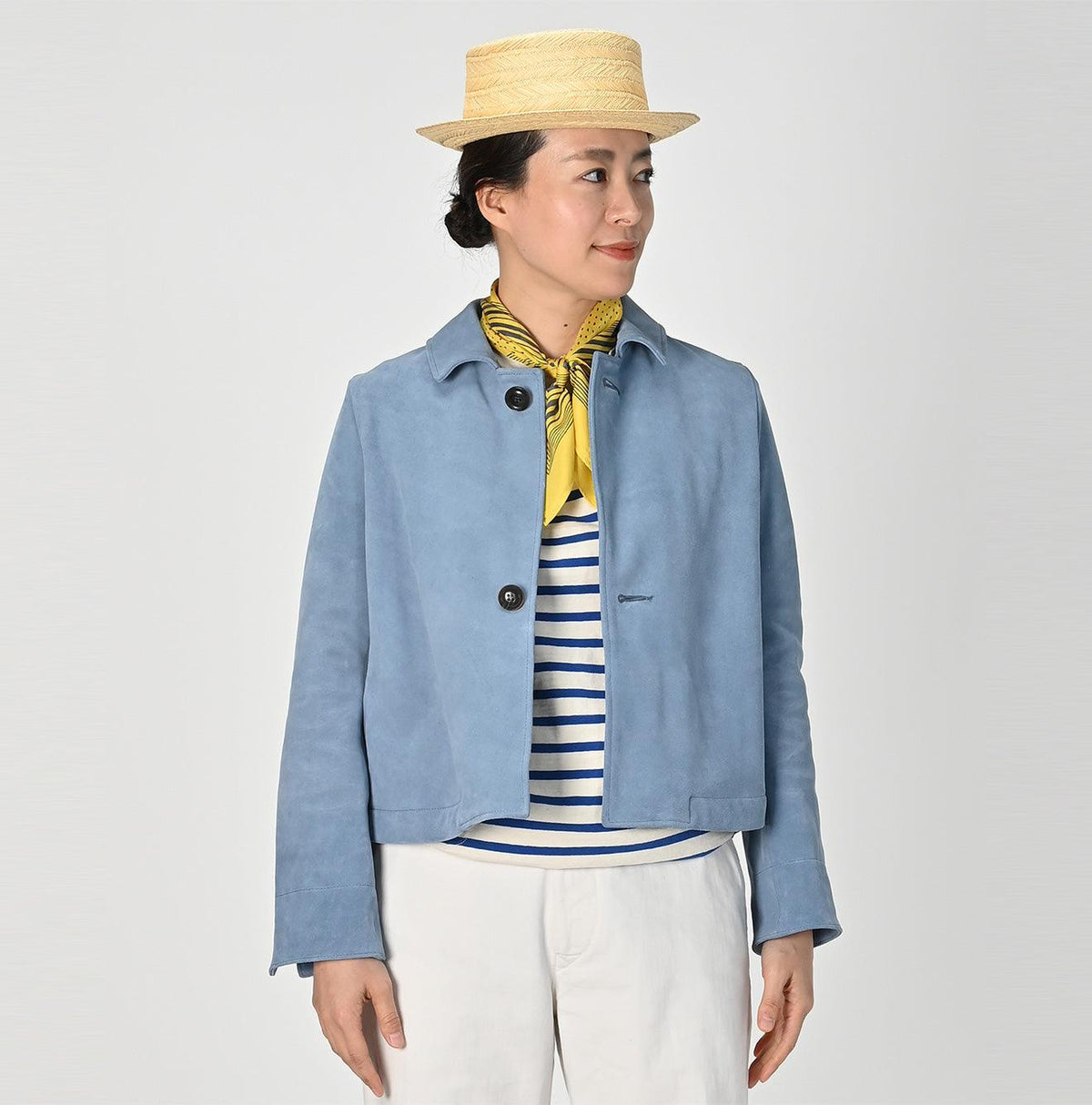 45R Suede Square Jacket