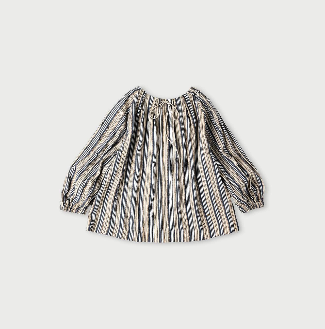 Silk Tanba-cloth Tuck Blouse - 45R by 45rpm studio