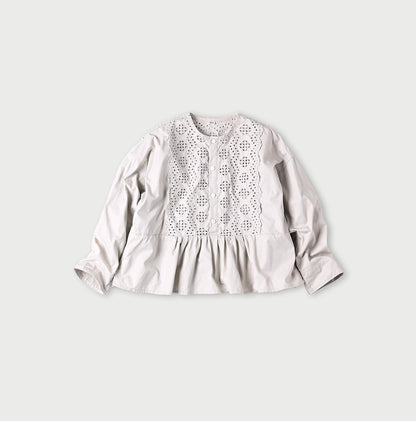 45R Light Gabardine Cutwork Blouse