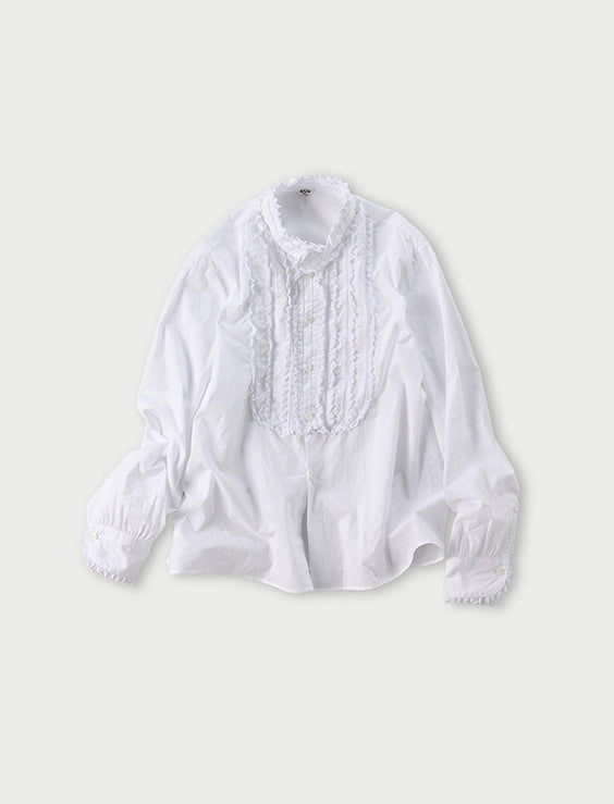 Supima Batiste Lace Blouse