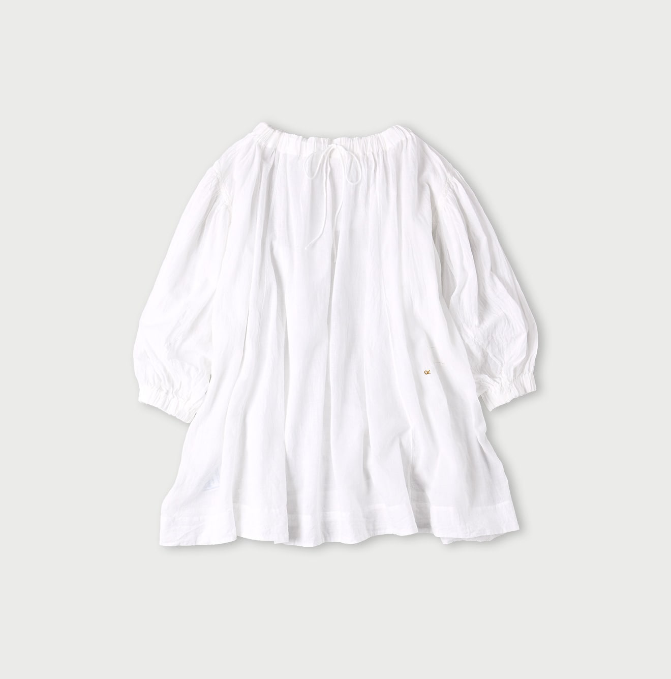 45R Gauze Shirring Tunic Blouse