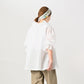 45R Gauze Frilled Collar Blouse