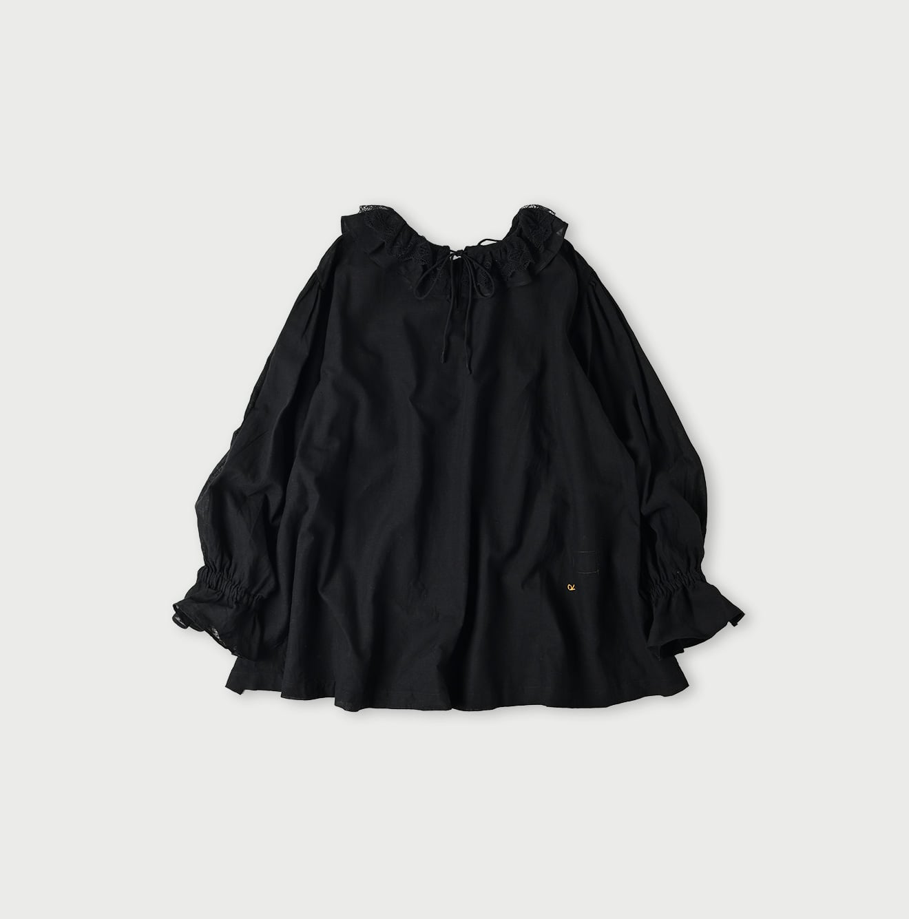 Gauze Frilled Collar Blouse - 45R by 45rpm studio