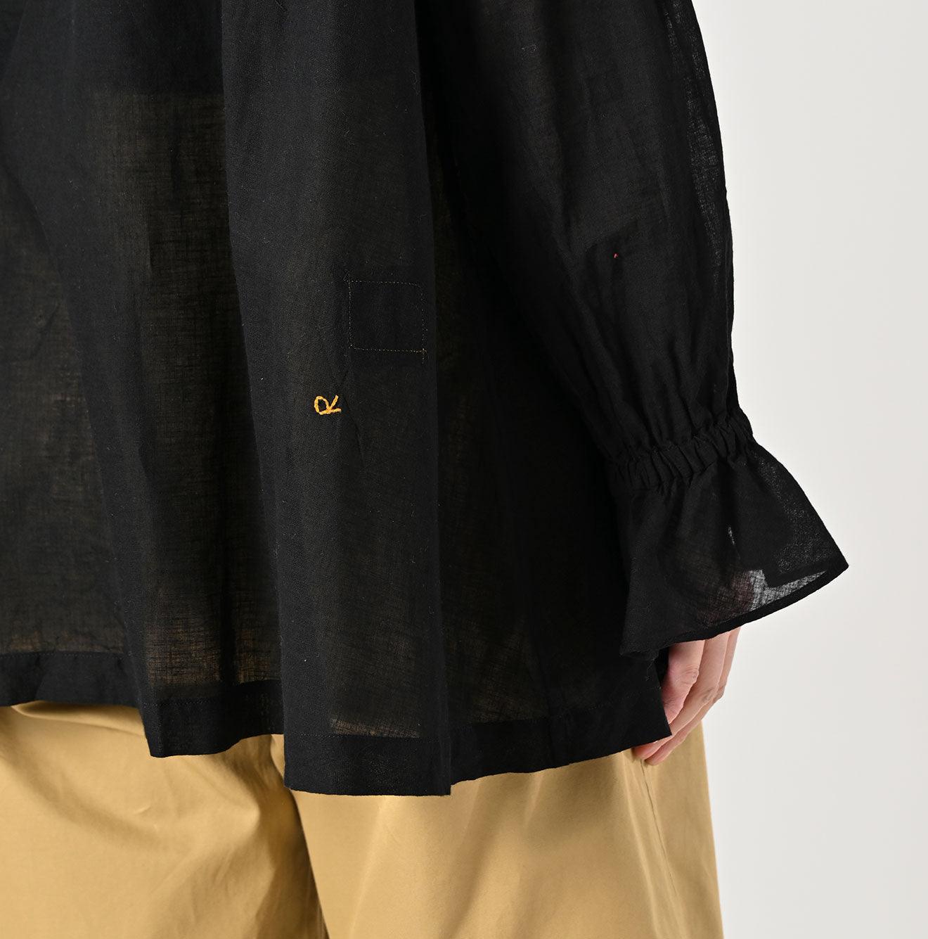 Gauze Frilled Collar Blouse – 45R GLOBAL