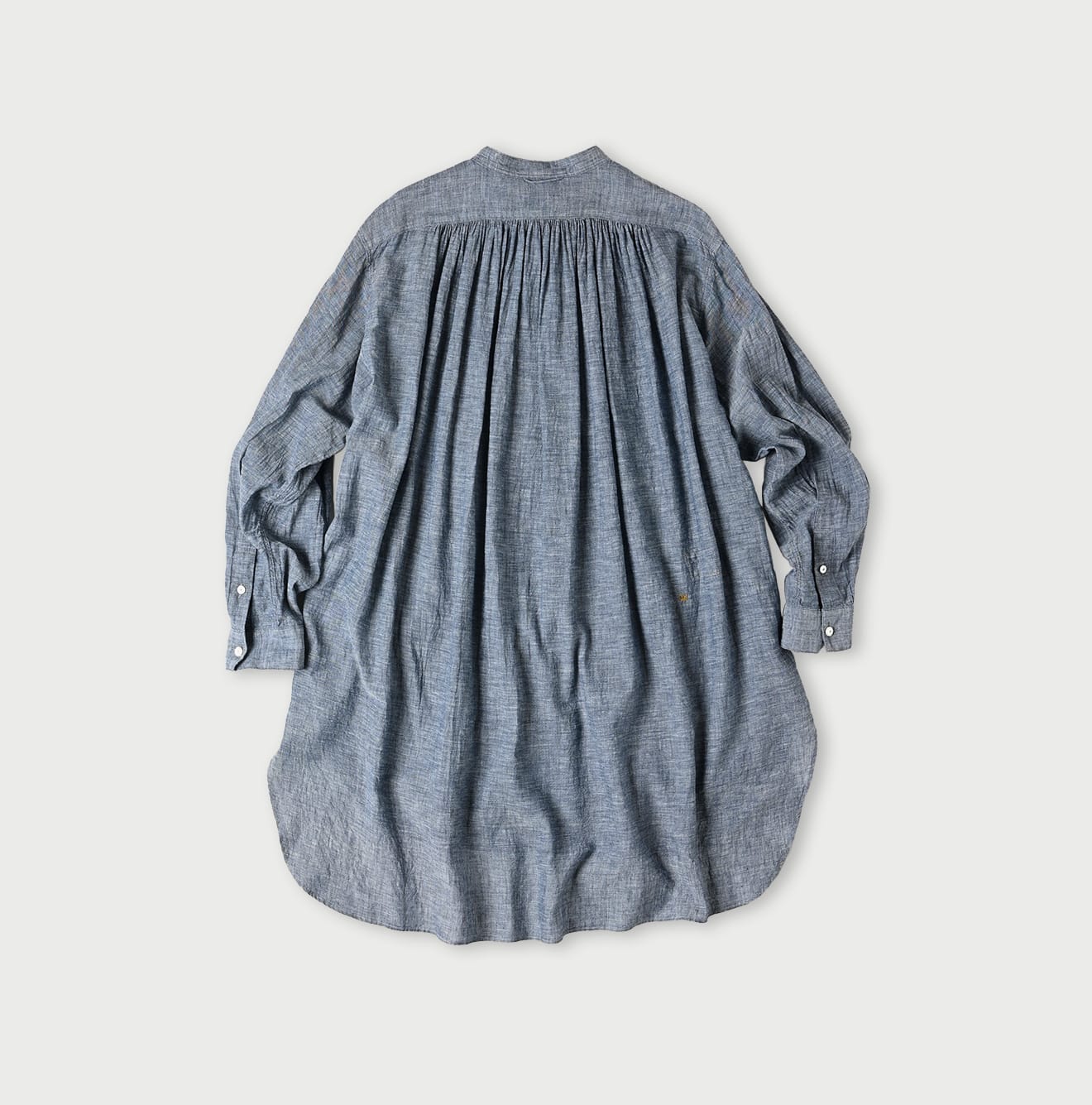 Indigo Gauze Henley Shirt - 45R by 45rpm studio