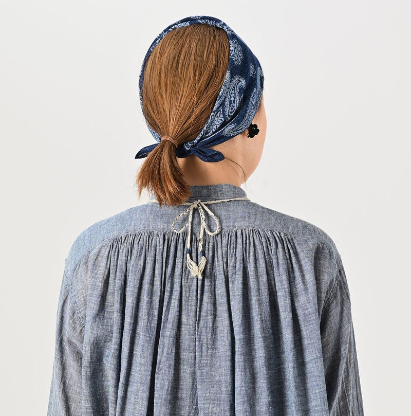 Indigo Gauze Henley Shirt - 45R by 45rpm studio - Image 8