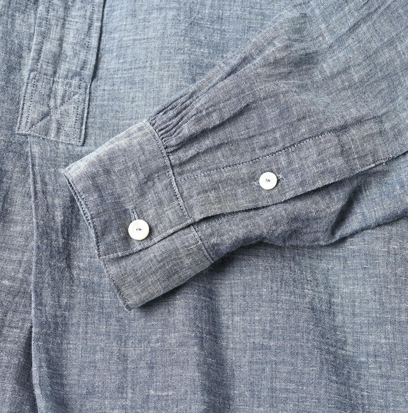 トップス 45R henely Indigo Gauze Henley Shirt – 45R GLOBAL