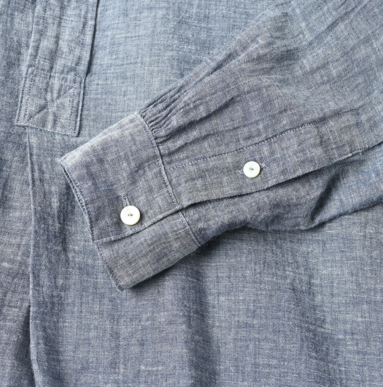 Indigo Gauze Henley Shirt - 45R by 45rpm studio