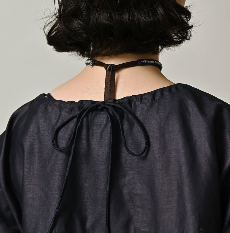 45R Indigo Bassen Sarasa Blouse