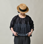 45R Indigo Bassen Sarasa Blouse