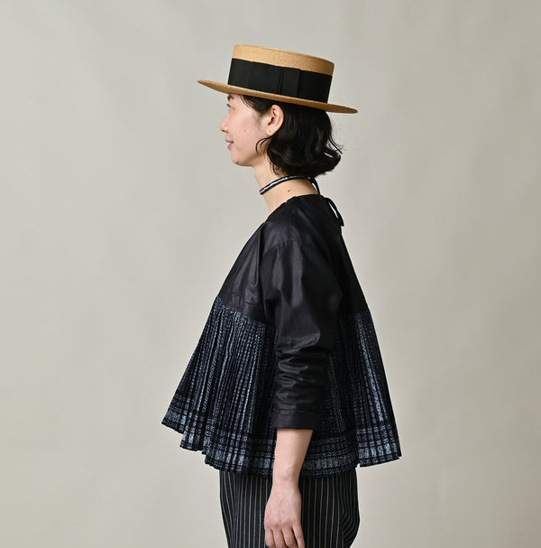 45R Indigo Bassen Sarasa Blouse